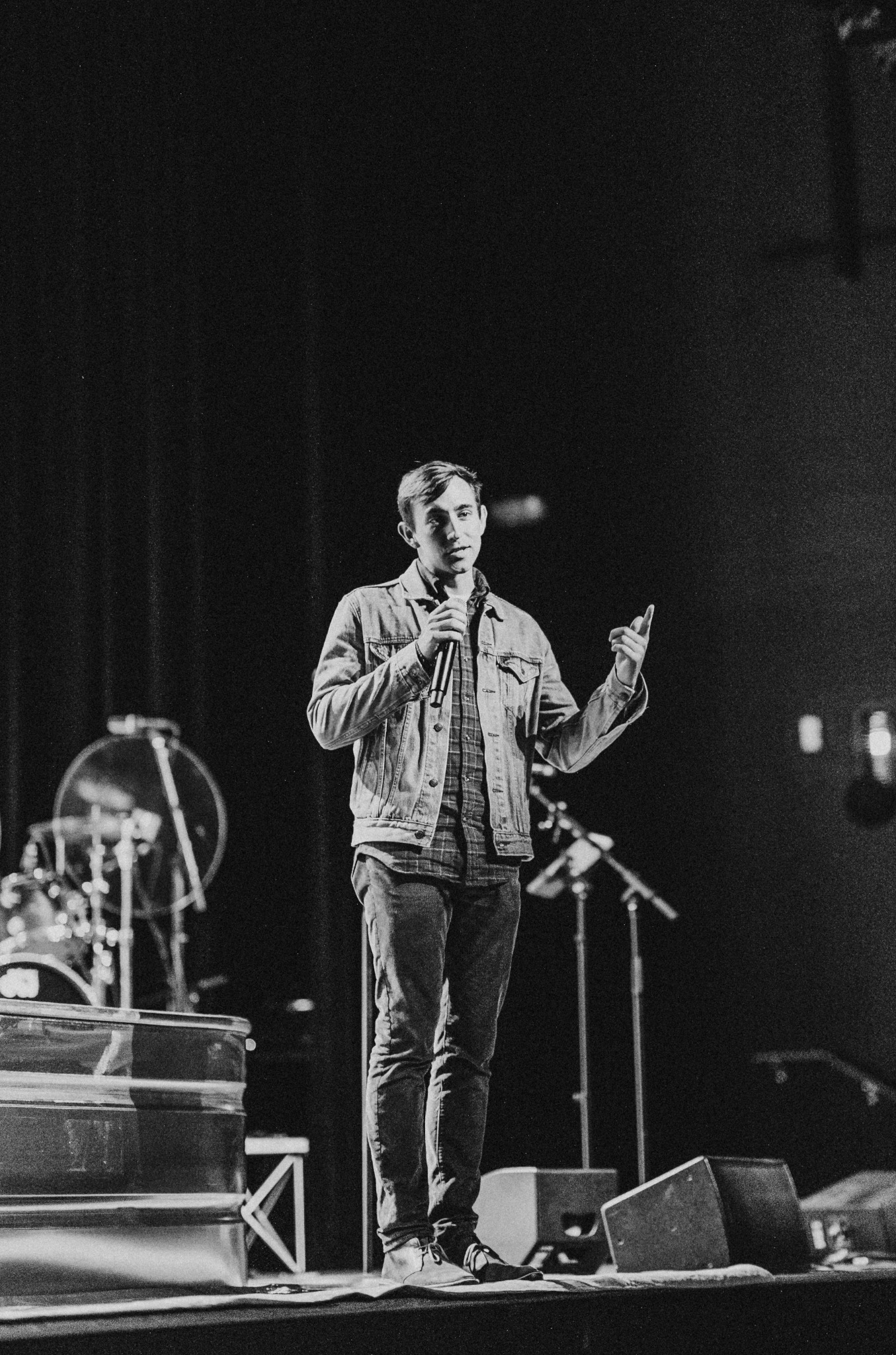 Chris Herring speaking on stage