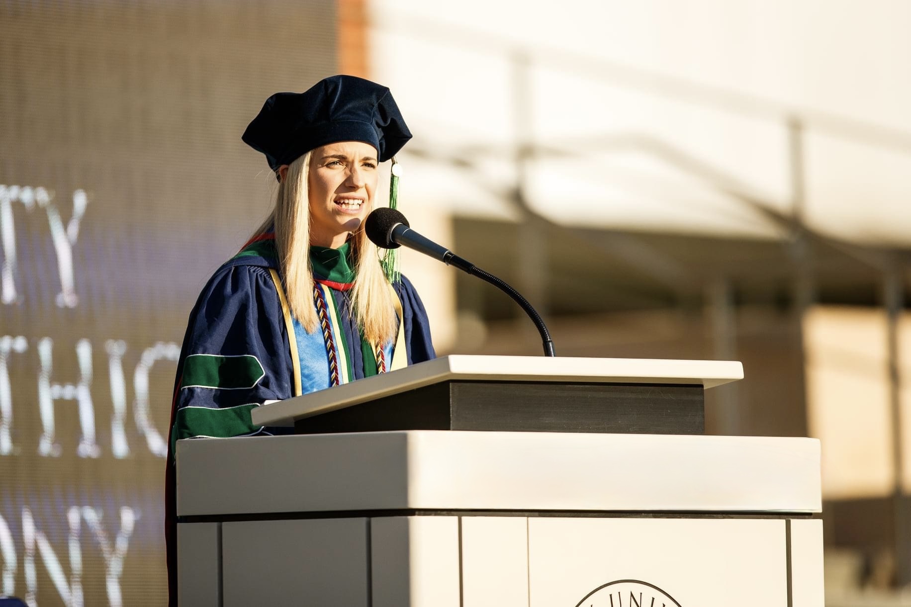 Dr. Hannah Thompson speaking